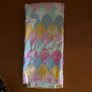 Colorful Easter Bunny Kitchen Towel